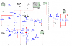 Fig.5 Oscilador y modulador de FM para la banda de 88 a 108 MHz 