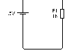 Fig. 1 Circuito de una pila cargada con un resistor