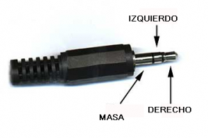 Fig.8 El miniplug de un reproductor de MP3