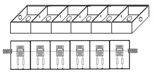 Fig.2 Armado del atenuador a pianito
