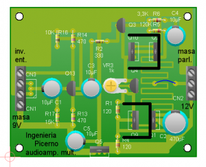Fig.10 Amplificador con disipadores