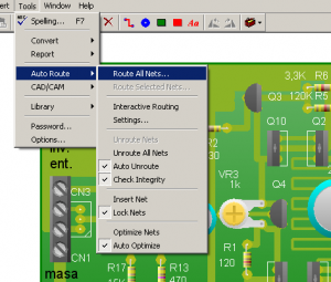 Fig.6 Indicaciones para generar el autoruteo