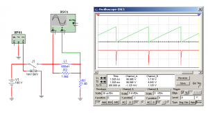Fig.1 Etapa horizontal con llave e inductor