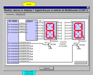 Fig.3 Excitador de display de LEDs con expansor de puerto
