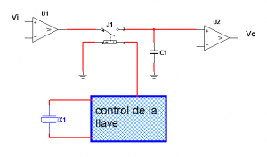 Fig.6 Sistema de muestreo y retenci&oacute;n