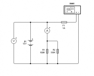 Fig.12. Amper&iacute;metro mal conectado