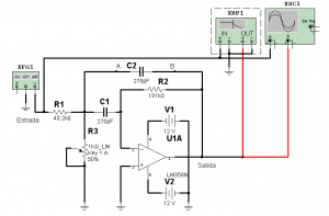 Fig.3 Filtro selectivo de 40 KHz completo