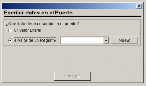 Fig.7 Pantalla para escribir datos
