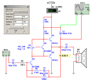 Fig.10 Autopolarizaci&oacute;n con realimentaci&oacute;n negativa
