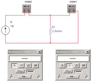 Fig.1 Ecuaci&oacute;n de una fuente de corriente por un resistor