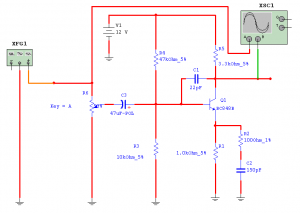 Fig.6 Circuito del flash con los instrumentos conectados