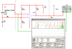 Fig.2 Salida l&oacute;gica a una se&ntilde;al de ruido 