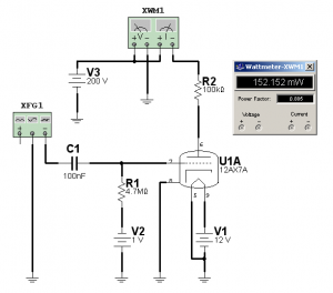 Fig.4 Medici&oacute;n de la potencia consumida desde la fuente